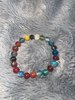 Natural stone Multicolor Beaded Stretch Bracelet